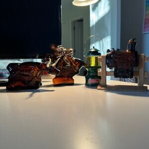 VINTAGE Avon | set of 4 | Western themed cologne bottles